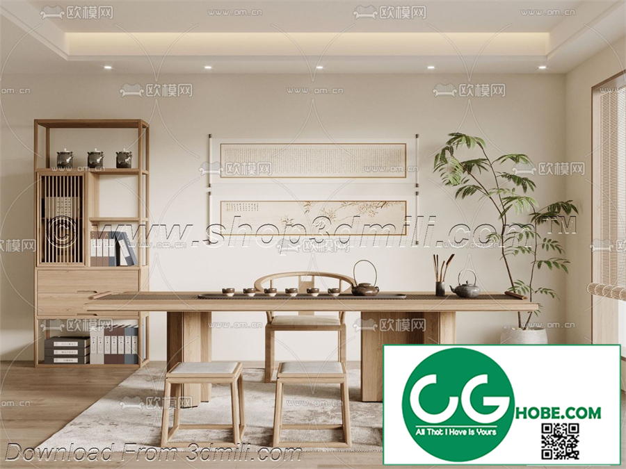 Tea Room 02 3D Model